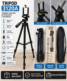 Treppiede 3120A Fotocamera Smartphone 102 cm Custo
