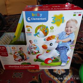 Cavallo a dondolo e cavalcabile clementoni