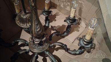 lampadario antico 8 braccia