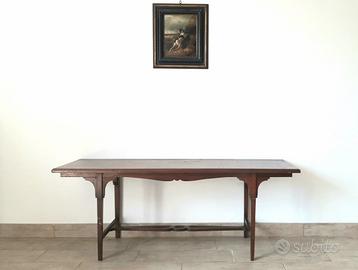 Tavolino consolle basso e lungo antico 