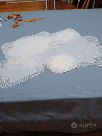 Ricamo set pizzo a tombolo