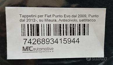 Tappetini della MTC automotive per Fiat Punto Evo
