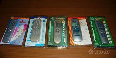 N. 5 telecomandi universali per apparati retro