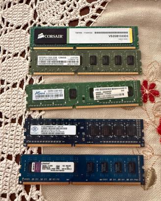 Dimm 2gb ddr3 miste, funzionanti e testate