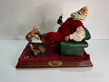 Scultura Babbo Natale Kurt Adler per Coca Cola