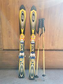 Sci bambino attacchi e racchette 