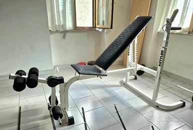 Panca Kettler, come nuova/bilanciere/dischi