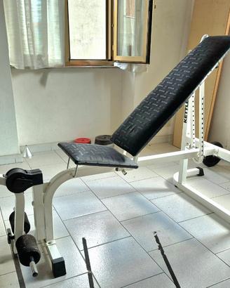 Panca Kettler, come nuova/bilanciere/dischi