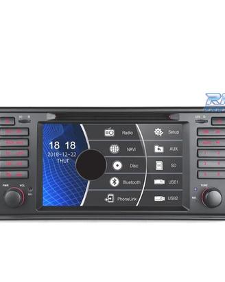 NAVIGATORE RADIO 7" BMW SERIE 5 E39 95-03 USB GPS