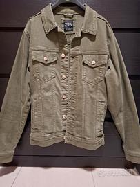 giubbotto di jeans verde militare 