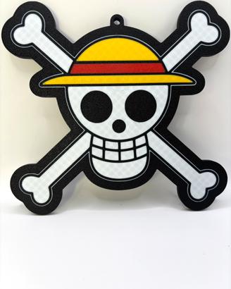 One piece logo  del capitano dei pirati teschio