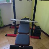 Panca pieghevole + dischi e aste