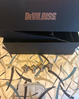 Set ugelli Devilbiss DV1 nuovi Base e Trasparente