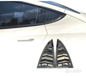 COPRI VETRI LATERALI TESLA MODEL 3 17-20 LOOK NERO