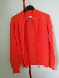 Maglia donna maniche lunghe arancio mai usata