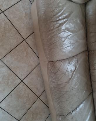 divano letto 3 posti  in pelle