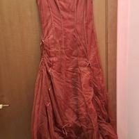 VESTITO DA CERIMONIA LUNGO ROSSO
