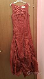 VESTITO DA CERIMONIA LUNGO ROSSO