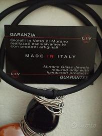 Collana in vetro di murano