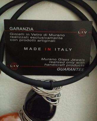 Collana in vetro di murano