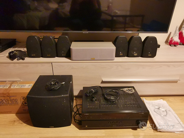 Diffusori Indiana Line e sub Yamaha home theater