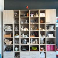 libreria in laminato faggio