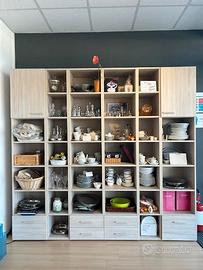 libreria in laminato faggio