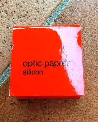 Carta speciale per pulizia di obiettivi - anni 60