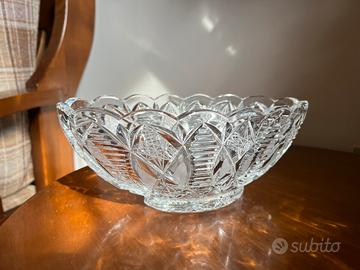 Centrotavola in cristallo vintage - motivi geometr