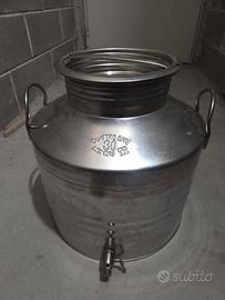 fusto olio quattro effe acciaio inox 30 litri