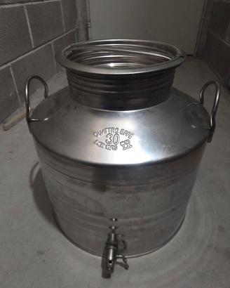 fusto olio quattro effe acciaio inox 30 litri