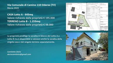 Vendita Casa + Terreno - Camino di Oderzo (TV)