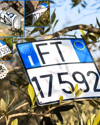 🥏TARGA REPLICA UFFICIALE INDISTRUTTIBILE🥏