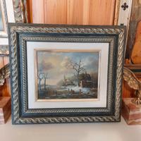 Quadro Antico anni 60 paesaggio Spagna Dipinto