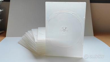 Cover dvd DOPPIA slim trasparente opaca - 10 pezzi