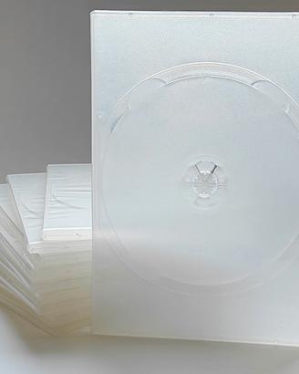Cover dvd DOPPIA slim trasparente opaca - 10 pezzi