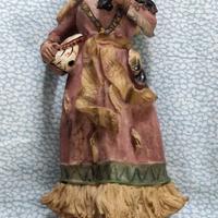 Statuetta donna indiana Squaw in resina USATA