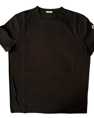 Moncler tshirt classica in cotone nero