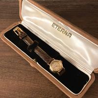 Orologio raro Eterna in oro 18k vintage anni 50