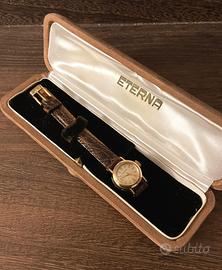 Orologio raro Eterna in oro 18k vintage anni 50