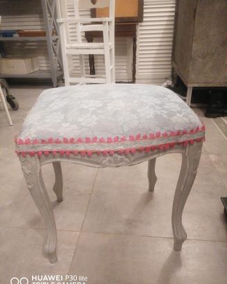 sgabello per toletta shabby chic 