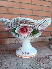centrotavola fruttiera ceramica anni 50