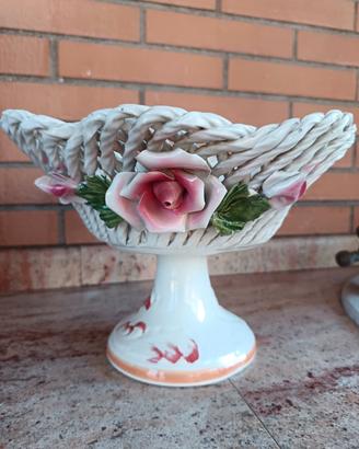 centrotavola fruttiera ceramica anni 50