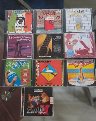Lotto 10 cd Musica Italiana collezione privata par