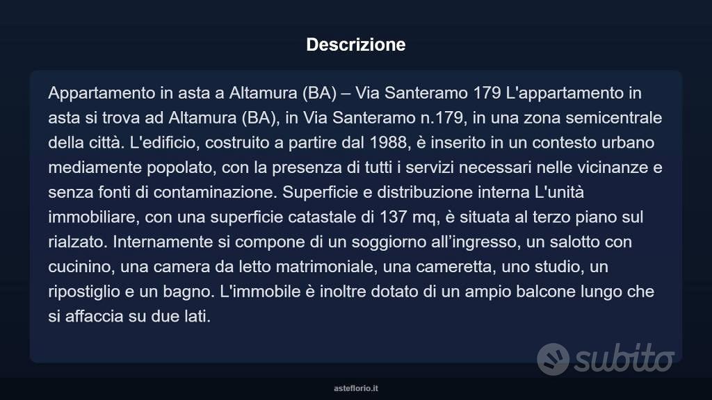 Appartamento – Altamura, Bari - Vista 4