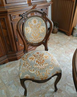 Salotto Piemontese legno massello anni '60.