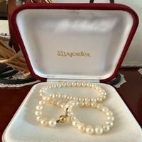 Collana girocollo perle Majorica