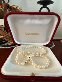 Collana girocollo perle Majorica
