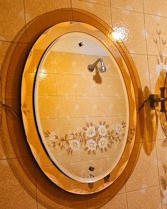 set bagno vega vintage anni 70 incluso lampadario