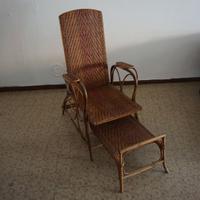 chaise longue in vimini